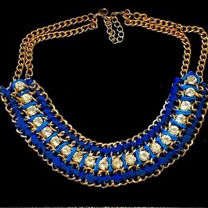 Blue Weaves Necklace